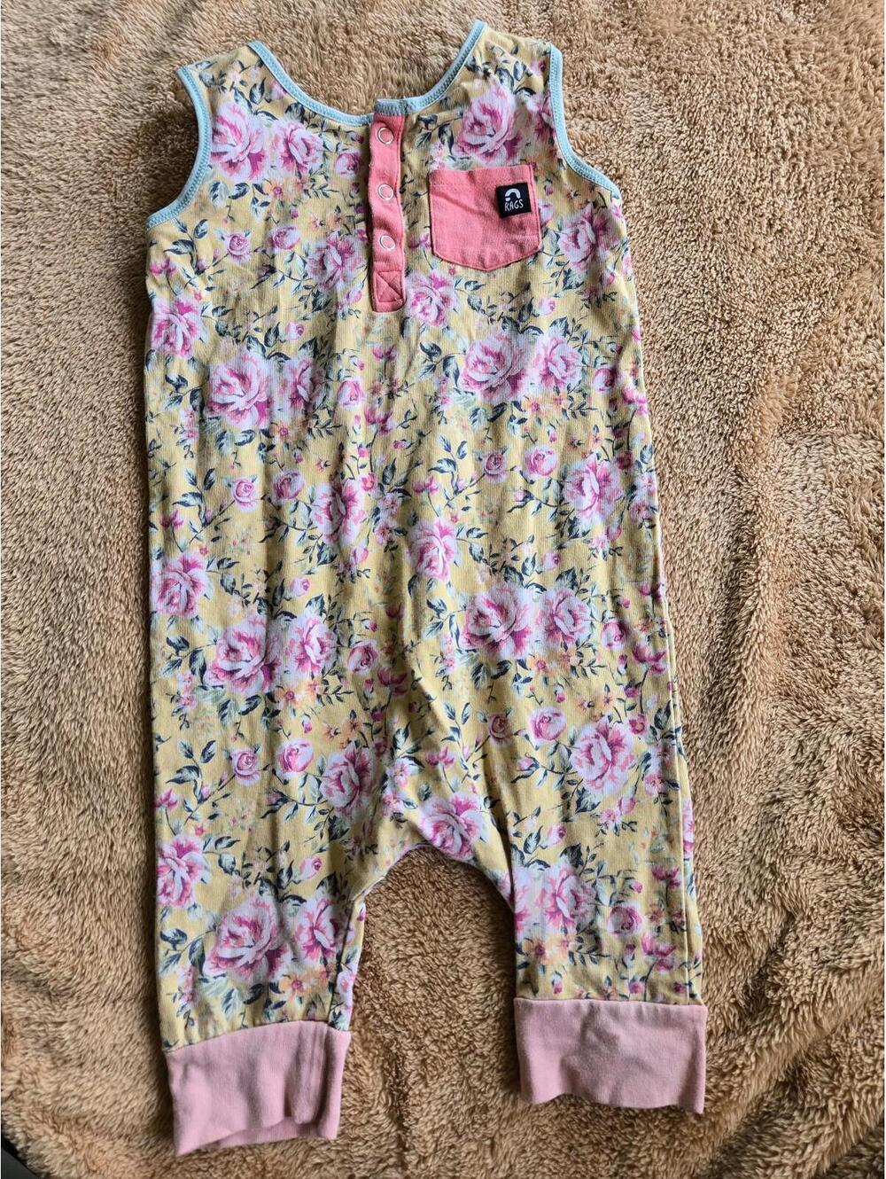 3/4 rags romper